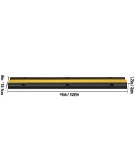 VEVOR 1-Channel Rubber Cable Protector Ramps 22046 lbs. Loading Cable (4-Pieces)