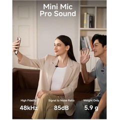 Wave T1 Mini Wireless Lavalier Microphone for iPhone 16 15 Android Tablet PC …