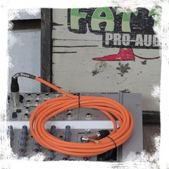 Guitar Cords (4 Pack) Right Angle Instrument Cable by FAT TOAD | 20FT 1/4 Inch
