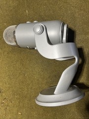 Blue Yeti USB Condenser Desktop Microphone Silver Multiple Polar Patterns