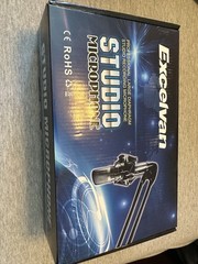 Excelvan Large Diaphragm Wired Condenser Microphone Studio Recording Black Silv…