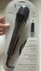 Singing Machine Wired Microphone for Karaoke, (Black) – Unidirectional Dynamic