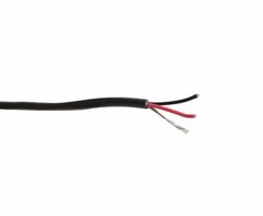 West Penn 2 Cond 22 AWG Shielded CMR Rated Black Cable 1000′ ft 291-BK