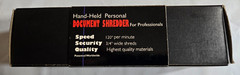 Handheld Personal Document Shredder Pro 26 9 Volt Powered Portable Tested *READ*
