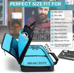 DJ Controller Bag Case, Portable DJ Travel Case, Fits Pioneer DDJ REV1 SR SR2 OM