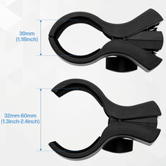 1Pcs Large Microphone Clip, Adjustable Mic Holder for Microphones with Outer Dia
