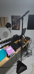 On-Stage SMS7630B Studio Boom Mic Stand Hex Base Heavy Duty Multi Adjustable