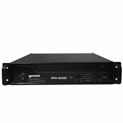 Gemini Pro GPA-6000 5000W 2 Channel Power DJ Amplifier 2U Rack Mount Amp Stereo