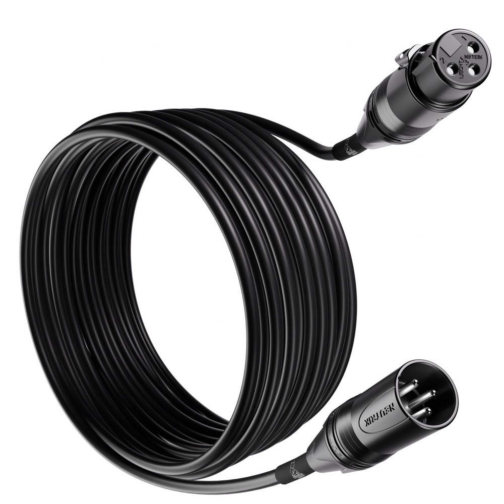 SIlentFox Audio XLR Cable, 25 ft, (Neutrik Connectors) [Assembled in USA]
