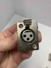 (10) XLR 3-Pin Female Metal Panel Mount Audio Connector
