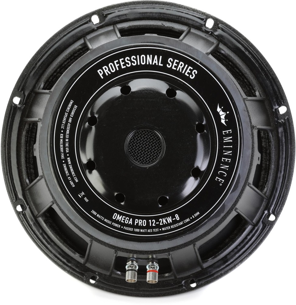 Eminence Omega Pro-12-2KW-8 12-inch 2000-watt Replacement Speaker – 8 ohm