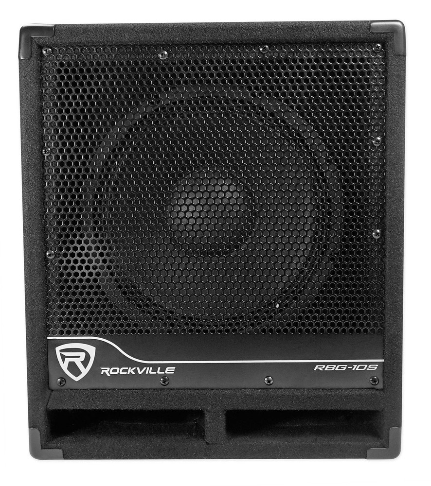 New Rockville RBG10S Bass Gig 10″ 1200 Watt Active Powered PA Subwoofer DJ/Pro