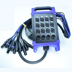 Arklove 12 Send Female 4 Return Male 16-Channel Low Profil XLR 1/4″ TRS 10ft