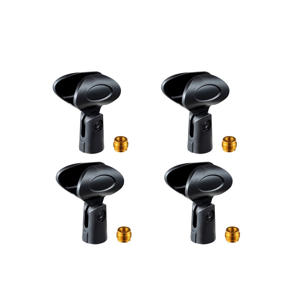 Rannsgeer ERC55 Wireless Microphone Clip Mic Holder (4 Pack)