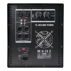 Sound Town 2400W 18″ Powered Subwoofer with High-Pass Filter (METIS-18PWG)