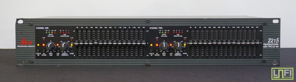 DBX 2215 Equalizer / Limiter With Type III Noise Reduction – 100-120V