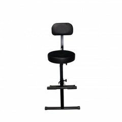 Pro X Operators Gig Chair-Portable Adjustable-Padded Foam Velvet Covered Seat