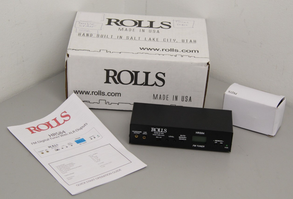 Brand New Rolls Digital FM Tuner HRS84 With XLR Outputs