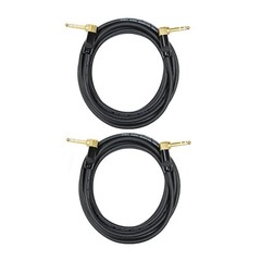 Audio2000’s C25025P2 25 Feet 1/4″ TRS Right Angle to Right Angle Cable (2 Pack)