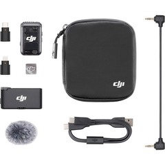 DJI Mic 2 Compact Digital Wireless Mic System/Recorder for Camera, Smartphone