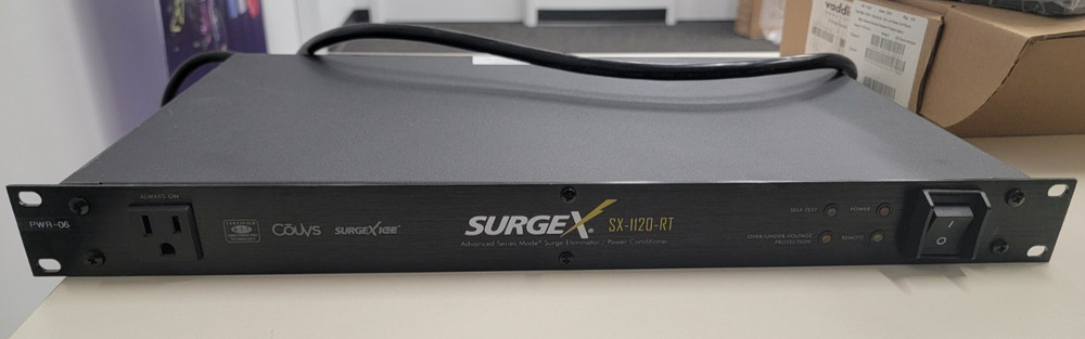 SurgeX SX-1120-RT Surge Eliminator/Power used