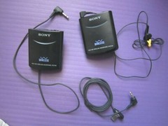Sony WCS-999T Transmitter and Receiver With Earphone and Microphone