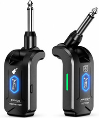 5.8Ghz Wireless Guitar Transmitter Receiver 4 Channel Rechargeable Cordless Guit