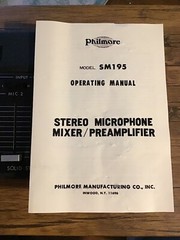 Philmore No. SM195 Stereo Microphone Mixer And Preamplifier NOS
