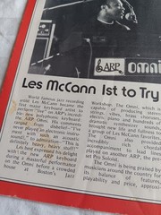 ARP Arpeggio News Oct 76 Les McCann Omni Periodical..Rare ARP Synth News –RARE