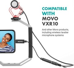 Movo Photo UCMA-2 Female 3.5mm TRRS to USB-C Male Microphone Adapter Cable, 5.5″