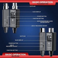 Pyle Multifunctional UHF Wireless Adapter for Signal Transmission & Reception