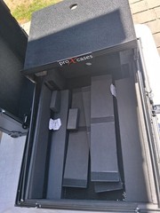 Pro-X XS-M12LTBL Black FInish 12″ Universal Mixer Case W/ Laptop Glide Shelf …