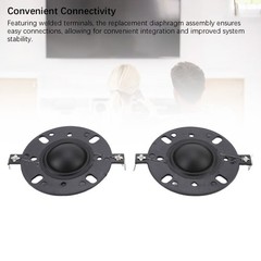 2PCS Tweeter Diaphragm Soft Sound Quality For 4 Inch Tweeter Easy To Use