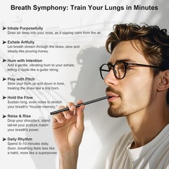 1 Set / 7 Pieces Vocal Trainer Singing Straw Vocal Training and Healing Aid Tool