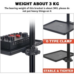 Universal Microphone Stand Tray, Adjustable 10.63 inches, 01 Mic Tray