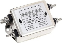 1Pcs EMI RFI Filter AC 115/250V 20A CW4L2-20A-S Suppressor Power Line Noise