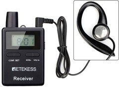 Retekess TT109 Wireless Tour Guide Audio System Transmitter 10 Receiver Training