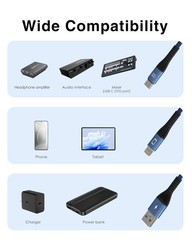 OTG DAC Cable with Charging, 10Ft Lightning to USB C Microphone and Streaming…