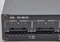RDL RU-MLD4 Mic/Line Distribution Amplifier – One Input, Four Output