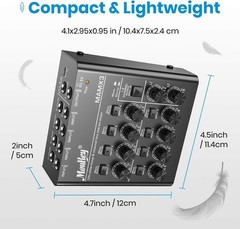 Professional 8 Channel Line Mixer with Ultra Low Noise – Ideal for Small Venues