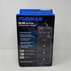 Furman SS-6B 6-Outlet Surge Block 15A, 15ft Cord – Black