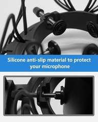 Microphone Shock Mount with Pop Filter Universal Shock Stand for Microphones …
