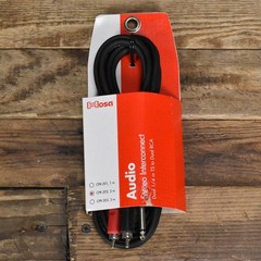 Hosa Stereo Interconnect Cable Dual 1/4″ TS to Dual RCA – 2m – CPR-202