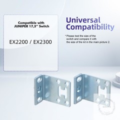 Rack Mount Kit for 17.3 Inch Juniper Switches Rack Ears for Juniper EX2200/EX230