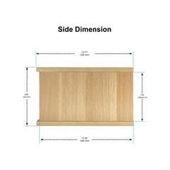 4U Wooden Desktop Studio Rack, Standard Rack for Equipment in Golden Oak Fini…