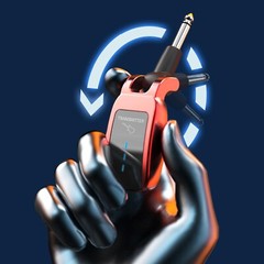 5.8GHz Wireless Guitar System Transmitter Receiver Rechargeable LED Display 30m