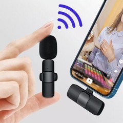 Lavalier Wireless Microphone Audio Video Recording Mini Mic For iphone/Android