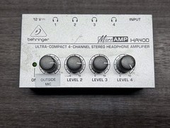 Behringer MicroAmp HA400 4-Channel Stereo Headphone Amplifier | #D339