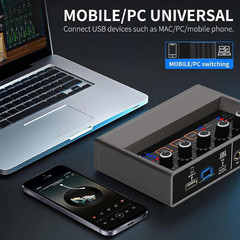 USB Audio Interface for PC with Touch Model, Audiobox Mic Preamps 16 Bit/48 Khz