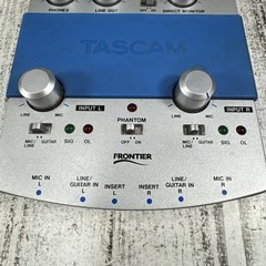 Tascam US-122 USB 2.0 Audio/MIDI Interface External Sound Card 4 Aux Mic Guitar